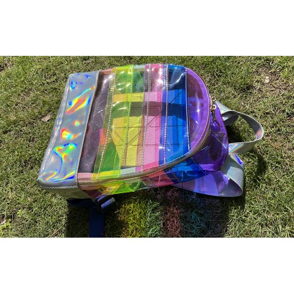 Backpack Student School Daypack Travel Caming Bag For Women Girls, Drawstring Bags, Multicolor rainbow