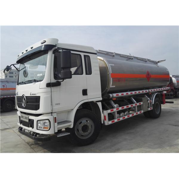 Shacman 4x2 6 Wheels 15000l Tanker Truck Trailer , Fuel Tank Trailer Bowser