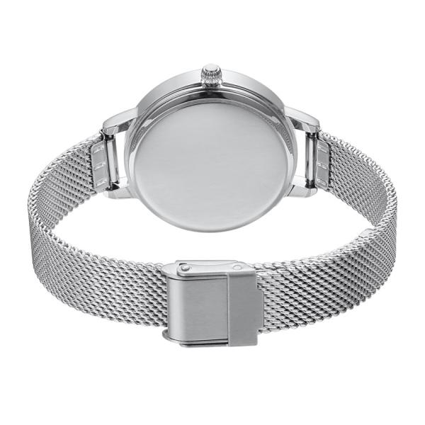 Alloy MOP Dial Steel Mesh Band Watch Women With Japan Quartz Movement
