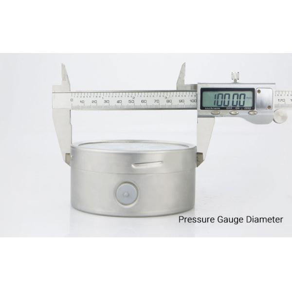 High Precision 1.6% YTP100BF Diaphragm Seal 4 Inches Manometer Pressure Gauge