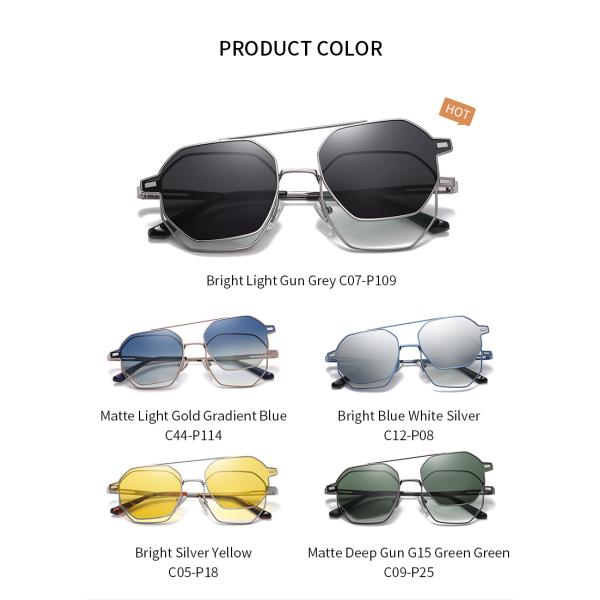 Зажим полигона магнитный на солнечных очках рамки металла оптически стекел