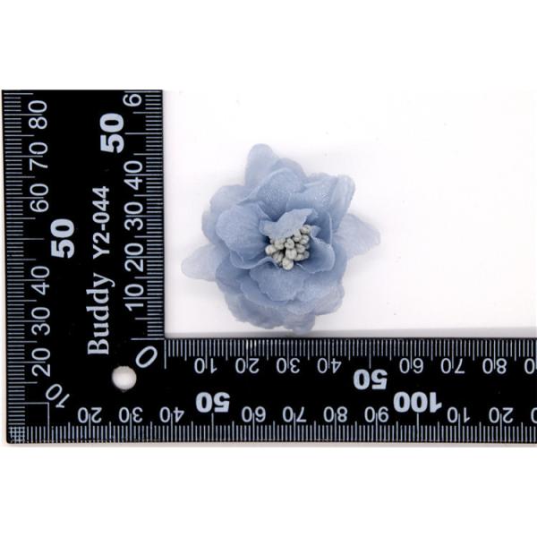 girl Chiffon flower shoe clips/Sewing Bead Handmade Flower Yarn, lace, Chiffon Grey,black,white,red,blue