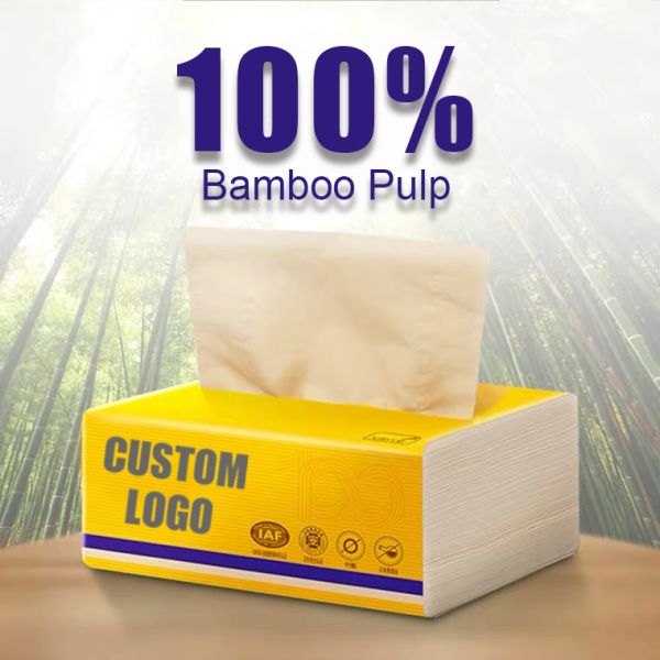 Hot Sale Absorbent Soft Packed Paper Facial Tissue Customized logo Facial Tissue