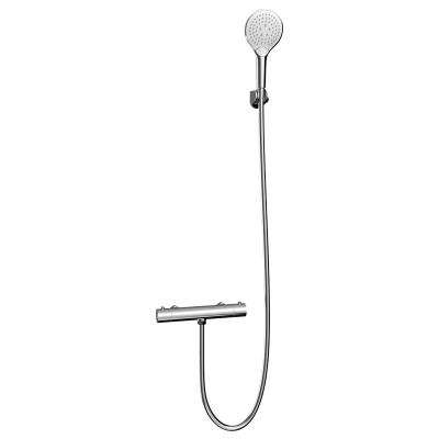 O círculo moderno Handshower fixado na parede do chuveiro termostático da mão ajustou a SETA de bronze AG3511H de Chrome