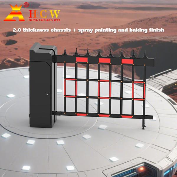 Automatic Parking Folding Fence Barrier Gate IP42 6M Boom Length