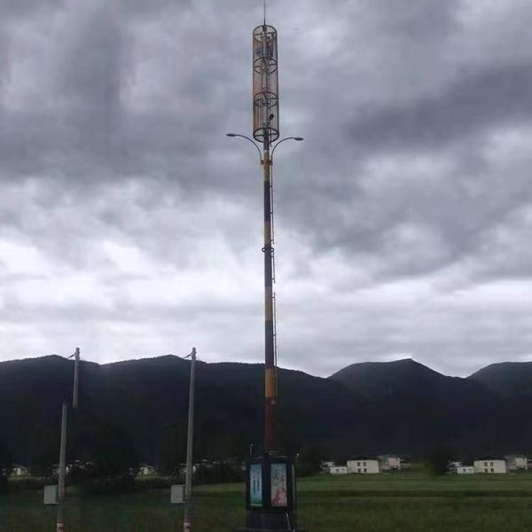 用于通信和电信应用的35m 40m镀锌钢管单极电信塔