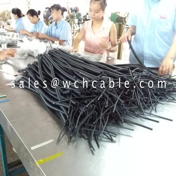 UL20281 Quick Recall Pure Copper Wire Screened Spiral Cable 80C 250V