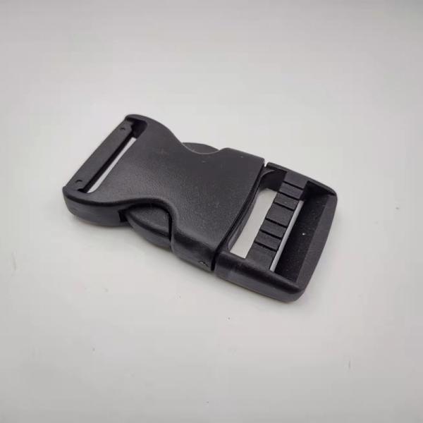 Adjustable Webbing Strap And Buckle 50 Mm Black Plastic Buckle For Backpacks Plastic Strap Buckles