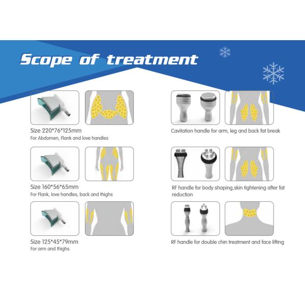 Hot selling rf cavition vacuum cryolipolysis machine for body slimming