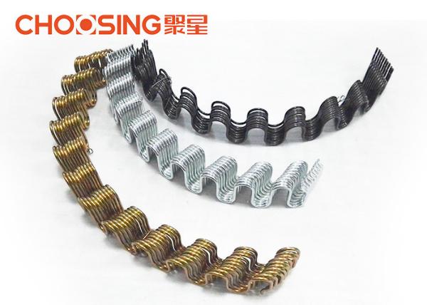 OEM Zinc Plating Zig Zag Sofa Springs 2.8mm - 4.0mm Curved Shape Free Samples