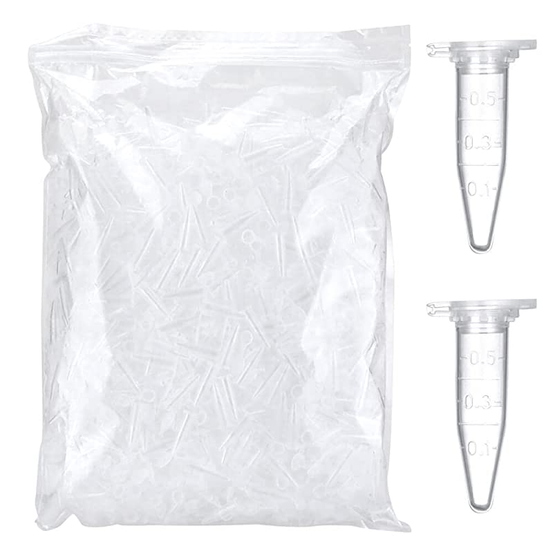 Micro Centrifuge Tube 0.5ml 1.5ml Lab Supplies with Transparent Scale Sterile PP Material for PCR Laboratory Testing Tubes