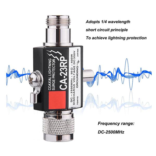 Frequency Range 0-2500Mhz Arrester Protector N female to female RF Coaxial Cable CA-23RP