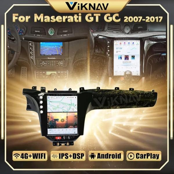 13.9 дюймовый сенсорный экран Стерео GPS навигационный мультимедийный проигрыватель Для 2007-2017 Maserati GT GC Android беспроводной Carplay 4G