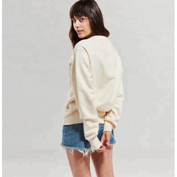 Мягкая простая фуфайка экипажа пуловера женщин фуфайки шеи экипажа