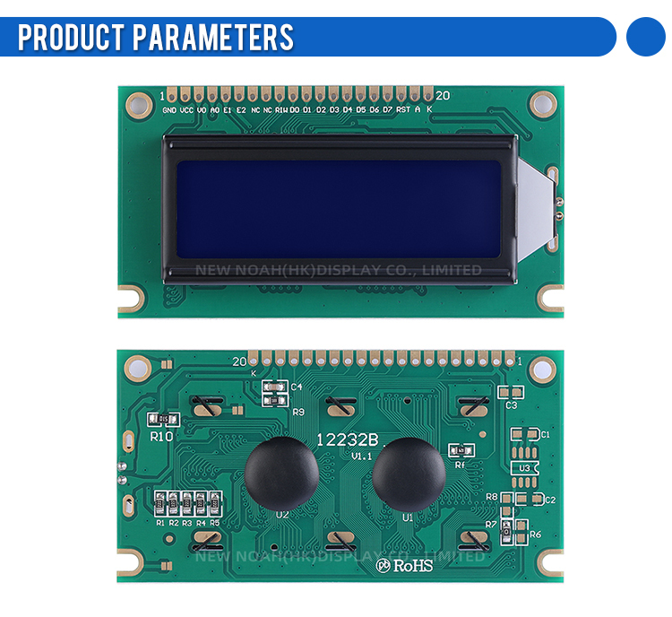 Blue Film LCD12232B Character Screen Controller SBN1661G Multi Language LCD Module