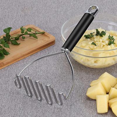 Modern Silver Stainless Steel Potato Masher Heavy Duty