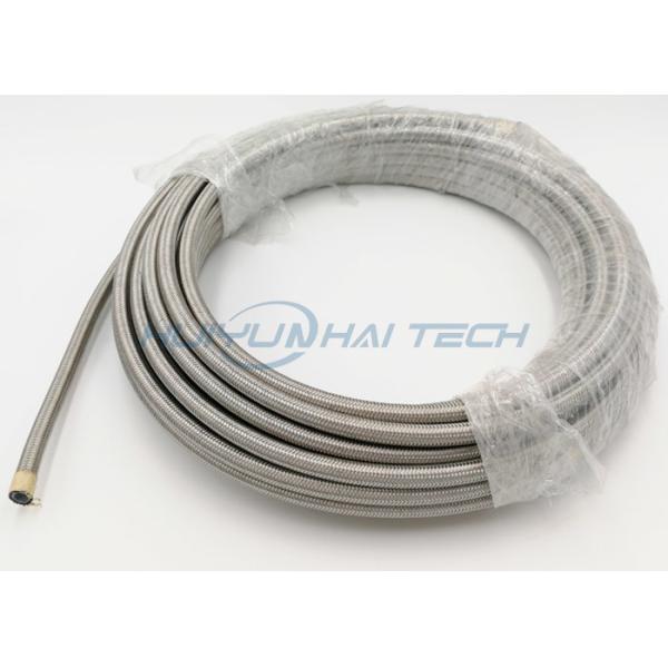Lightweight Metal Braided Hose , Stainless Steel Overbraid Hose Covering