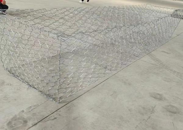 Hot Dipped Galvanised Gabion Boxes 2*1*1 Hole Size 80*100 Diameter 2.7mm