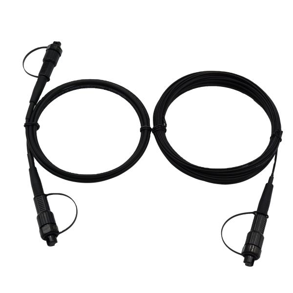 Waterproof Connector Mini SC APC Patch Cord Fiber Optic Cable Assemblies