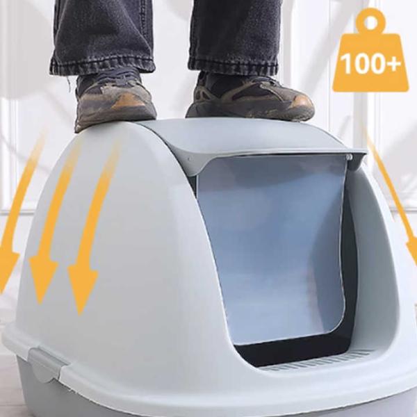 Produits de nettoyage pour animaux de compagnie Boîte à litière pour chats Sandbox Eco Friendly Plastic Kitten Litter Box Facile à nettoyer OEM / ODM