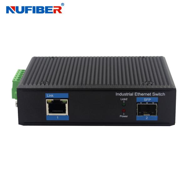 SFP Slot Unmanaged Industrial Switch 1000Mbps With Aluminum Alloy Material