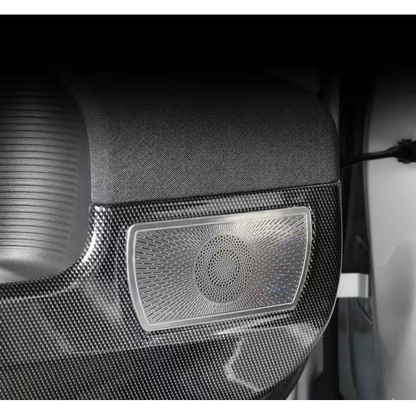 For Xiaopeng G6 Modified Door Kick Pad ABS Carbon Fiber Protective Pad Door Panel protection Interior Door Kick Plate
