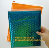 Os envelopes lisos fecham o saco plástico de bolhas do fechamento, preço baixo a maioria de saco popular do slider da bolha, ar material Ziplo do slider do encarregado do envio da correspondência do PE plástico