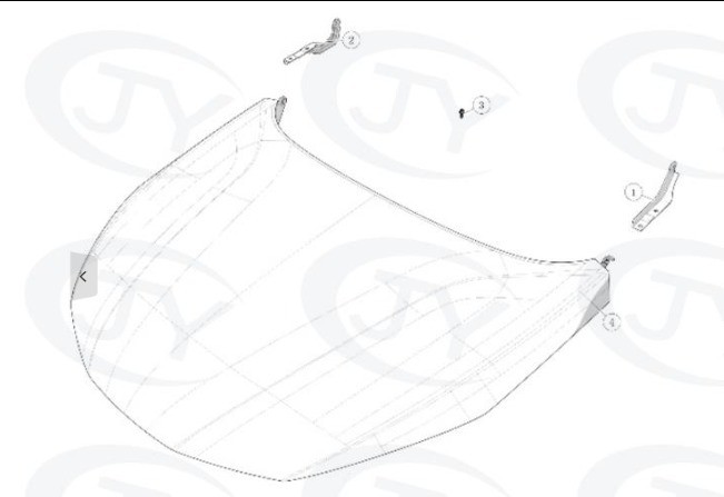 B211080-0401 For-Changan EADO DT 2018-2021 Engine Cover Car Aftermarket Accessories