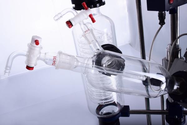 Chemical Stainless Steel Glass Evaporator 0-120 Rpm Rotary Speed Lab Rotary Evaporator