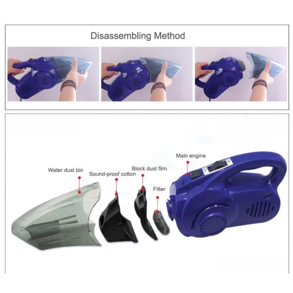 Dry And Wet 12V Handy Vacuum Cleaner / Portable Car Vacuum Cleaner Small Size