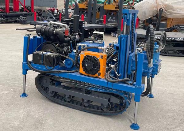 Compact Crawler Mounted Drilling Rig Machine 200mm Drilling Diameter Power By Diesel Engine