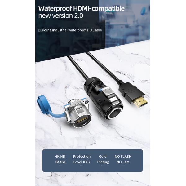 CNLINKO LP24 Waterproof Connector HD Screen Connector IP68 Waterproof Aviation Plug for Audio Video Equipment Connections