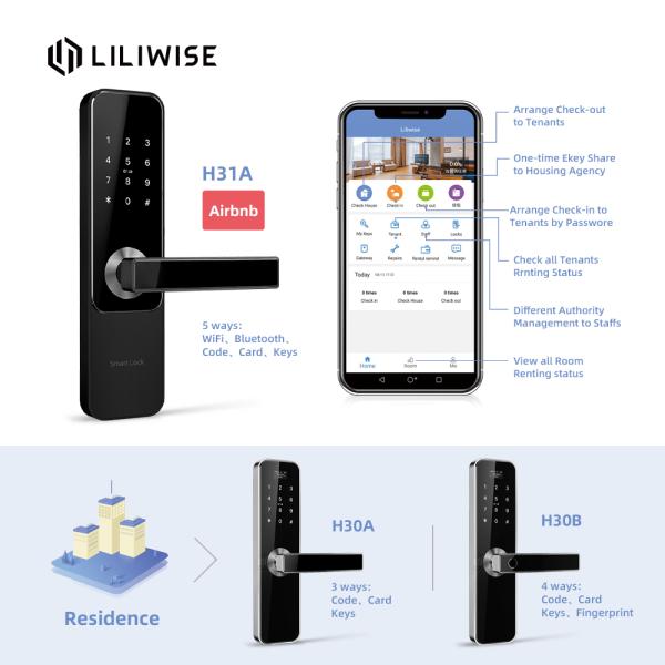 Smart Code Door Lock Zinc Alloy Door Handle Locks