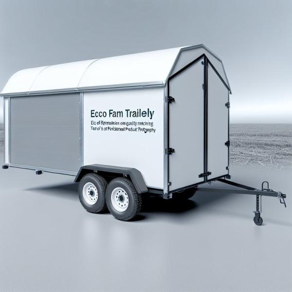 Eco-Friendly Compact Farm Trailer for Bulk Material Transport and Precision Cargo Handling