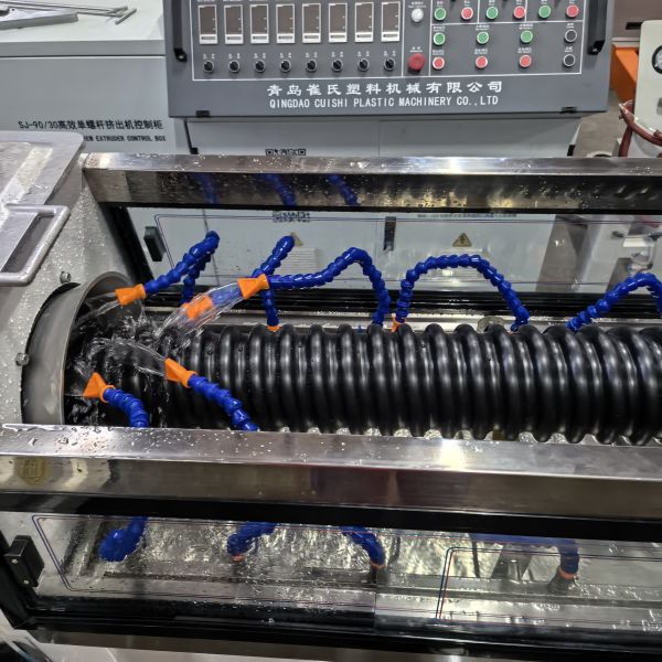 PE PP single wall HDPE carbon spiral pipe machine for production of durable spiral pipes in industrial applications