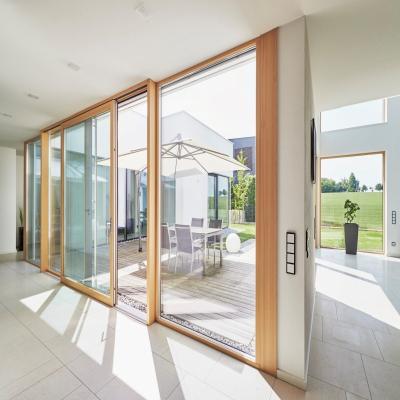 Thermal Break Aluminum Lift Sliding Doors with Tempered Glass for Exterior Area