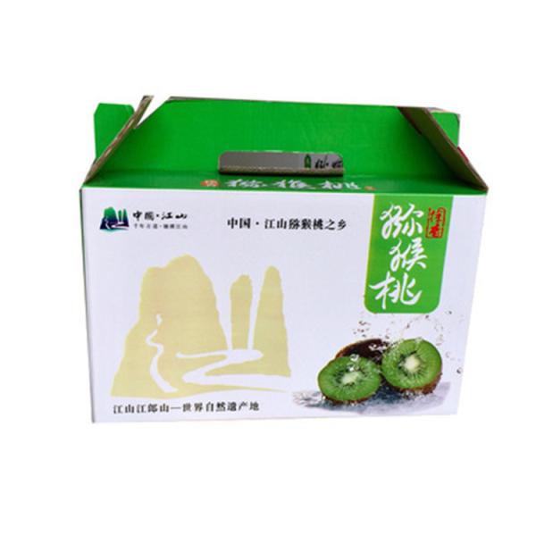 Dustproof Fruit Corrugated Paper Box With Handle Recycled Durable
