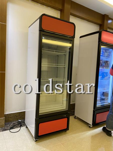 -22C Commercial Glass Door Ice Cream Display Cooler Supermarket Refrigerator Upright Freezer Showcase