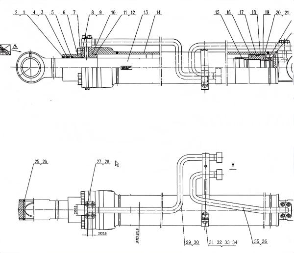SE210 SE215 Tubes d'huile de cylindre pour tubes d'excavatrice de Hantui provenant de magasins de matériaux de construction