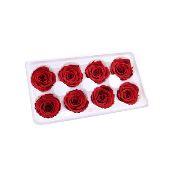 Indoor Decoration Beautiful Preserved Rose Heads Customized Color