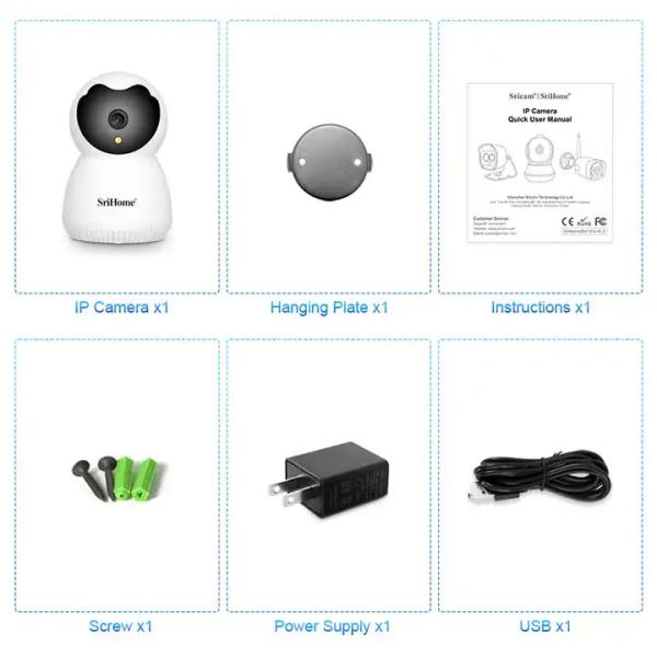 1296P 3x Digital Zoom 3.6mm Lens Spotlight Light AP Hotspot Alarm CCTV Indoor Wireless Security Camera