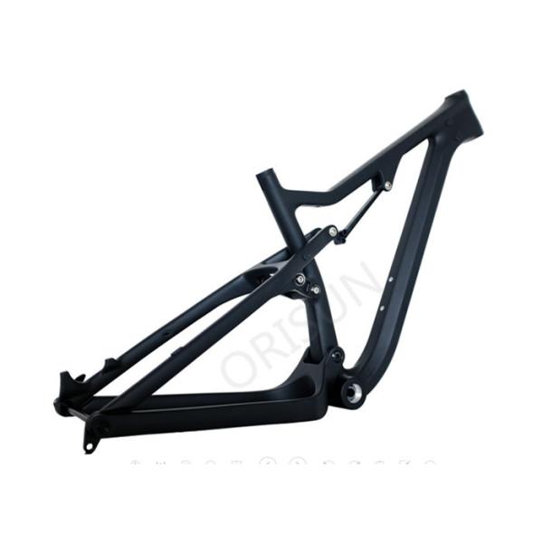 Carbon Fat Tire Frame , Lightweight Custom Bike Frames Internal Cable Routing