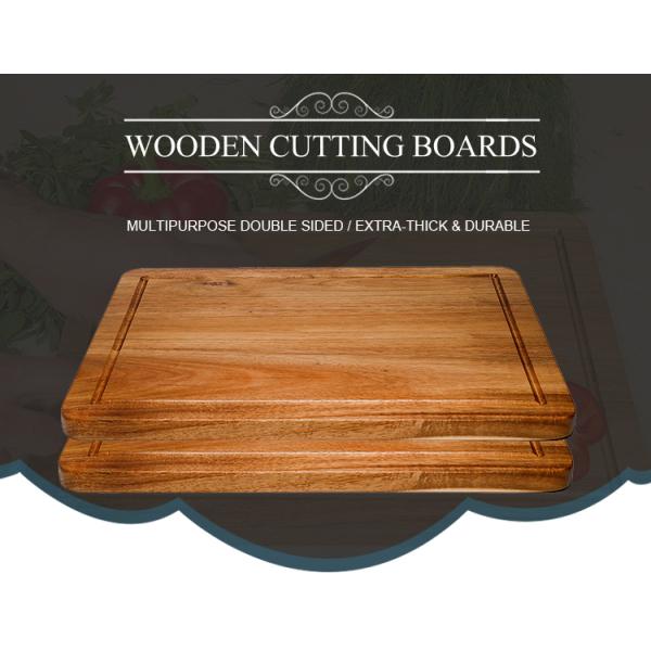 Laser Engrave Printing Olive Acacia Wood Chopping Board for Meat Slicing and Chopping