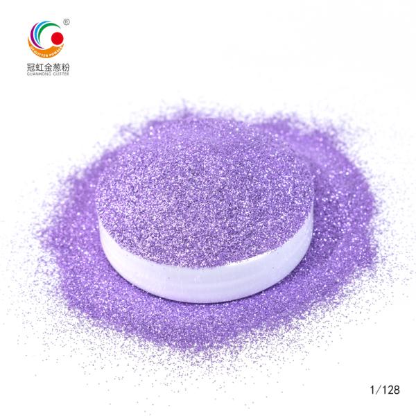 PVC Aluminum Sparkle Holographic Face Glitter Powder Golden Purple Big Sequin