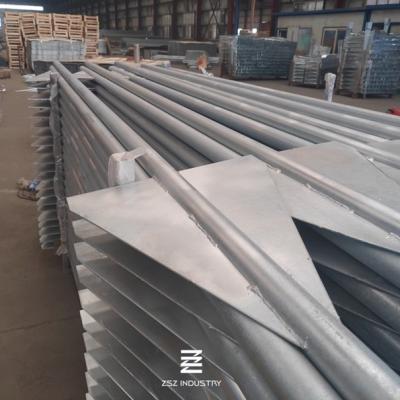 Wing Post Iron Tube zinc thickness reach 60-70 μm Galvanizing Fence Panel Metal Fence Posts