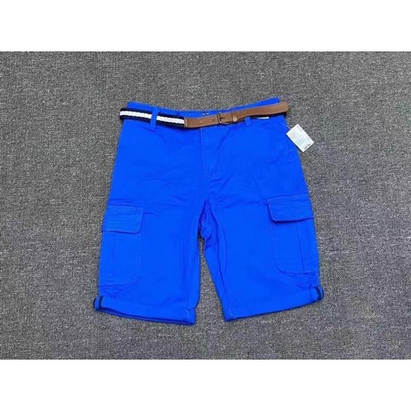 Summer DK Blue Kids Casual Loose Shorts With Four Pockets