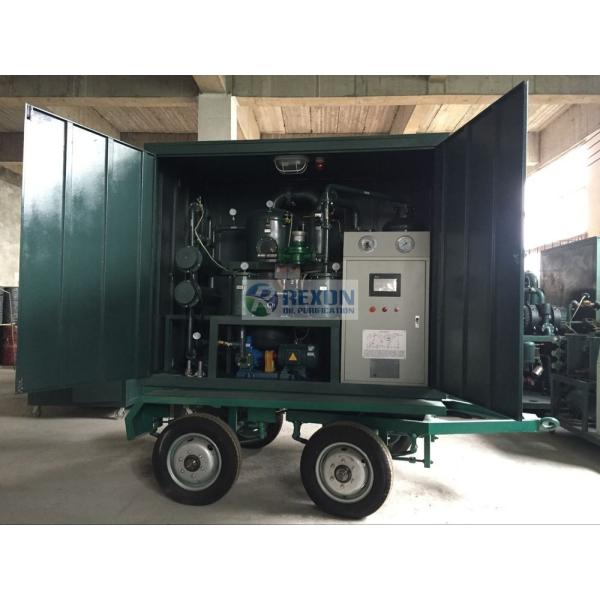 High Vacuum Mobile Transformer Oil Purifier With Air Booster / Roots Vacuum Pump
