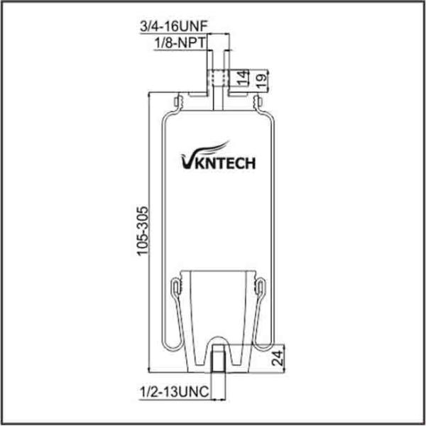 Japanese Truck Rubber Air Spring 227QS39301 1101-0021 LINK Firestone W02-358-7010 Goodyear 1S4-008 VKNTECH 1S4008
