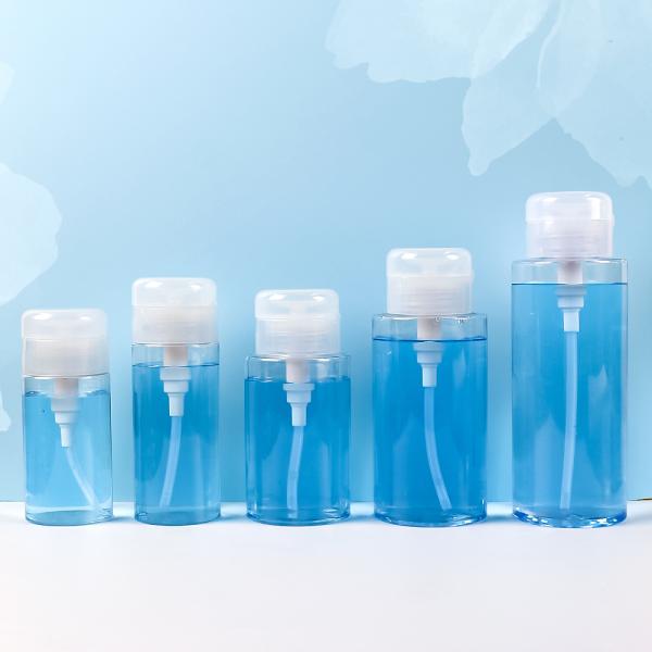 PP Plastic Screw Cap Makeup Remover Bottle with Flip Top
