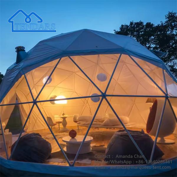 Роскошная палатка с ванной прозрачное стекло геодезический купол палатки подходит для кемпинга